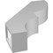 Ekena Millwork 3-in. W x 12-in. D x 16-in. H Ridgewood Architectural Grade PVC Knee Brace BRCP03X12X16RID - alternate 5